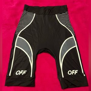 “Off” bike styled shorts